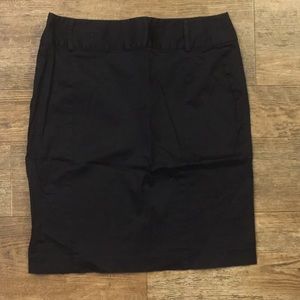 Black pencil skirt